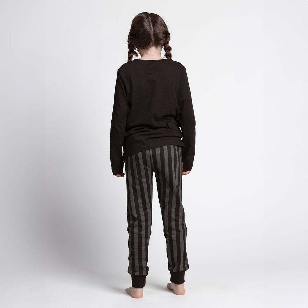 Pijama Infantil Wednesday Cinzento escuro
